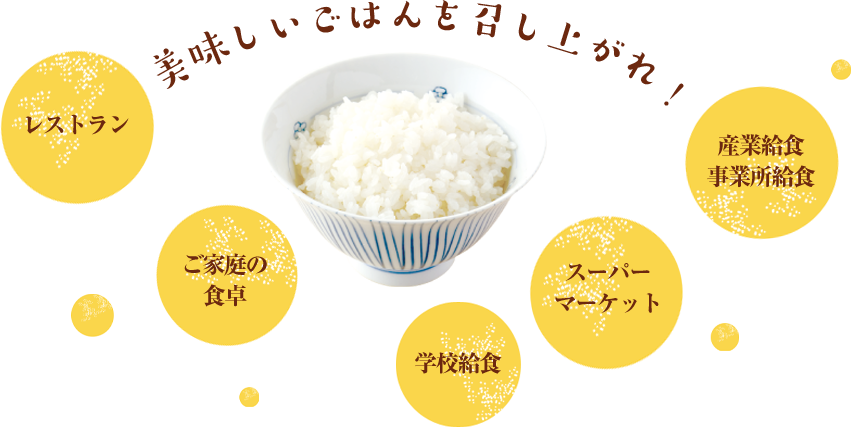 美味しいごはんを召し上がれ！
